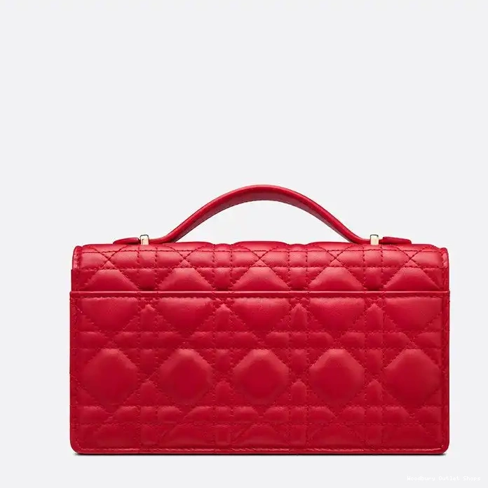 Cheap Handle Dior Cannage Bag Miss Lambskin Mini Red Top 0323 Hot Sale